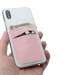 Selvklebende kortholder til mobiltelefon Rosa