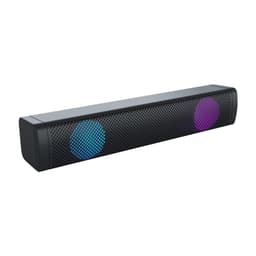 Soundbar med doble høyttalere og LED RGB Black