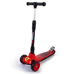 Ferrari sammenleggbar tvillingscooter for barn - rød.