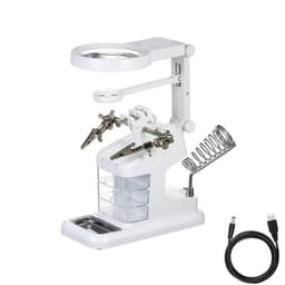 Helping Hands forstørrelsesglass med 10 lysdioder 3X / 4,5X / 25X White