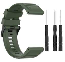 Klokkereim for Garmin Fenix / Approach / Forerunner Green Silicone