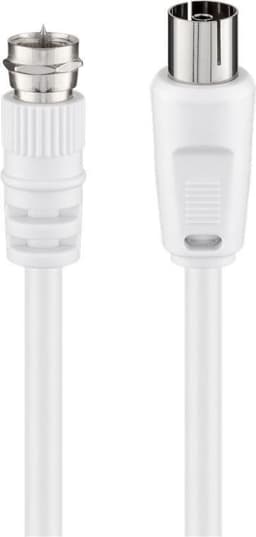 Goobay SAT/antenneadapterkabel (<70 dB), 2x skjermet