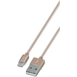 KIT PLATINUM Synkkabel Lightning Nylon 1m Gull MFI