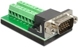 DeLOCK Adapter Terminalblock, VGA Sub-D 15Pin Han