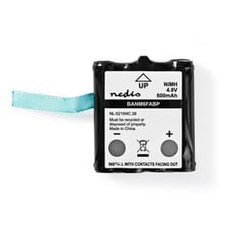 Oppladbare Ni-MH batteripakke | 4.8 V DC | Oppladningsbar | 600 mAh | Forhånds ladet | 1-Polybag | N/A | Klikk Kontakt | Grøn
