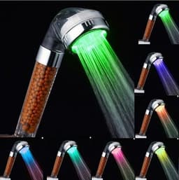 Dusjhåndtak med LED-belysning, 7 forskjellige farger