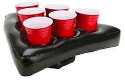 Oppblåsbar Beer Pong hatt, Svart