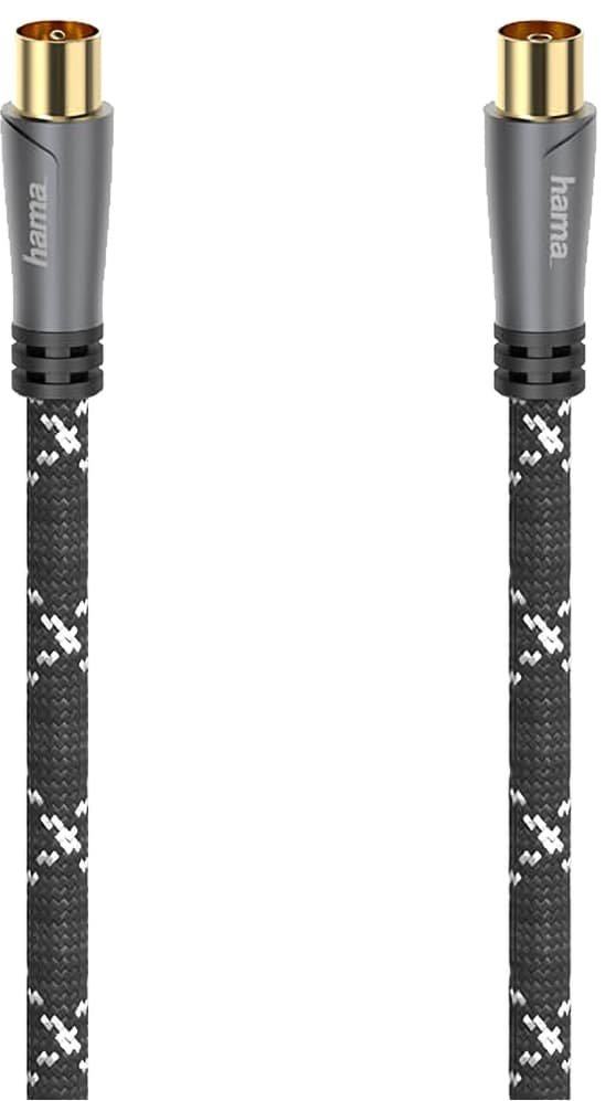 Hama 120dB antennekabel (sort/grå, 10m)