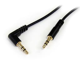 StarTech.com MU1MMSRA, 3.5mm, Hankjønn, 3.5mm, Hankjønn, 0,3 m, Sort