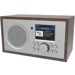 Internet-radio Trä/Silver WiFi Klocka alarm