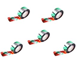 Reflekterende fugleskremseltape 50 mx 2,4 cm 5 Rull Grønn