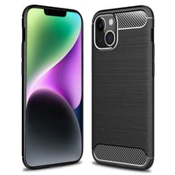Børstet silikondeksel Apple iPhone 14 - Sort