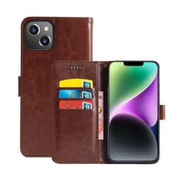 Mobil lommebok 3-kort Apple iPhone 14 Plus - Brun