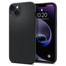Spigen iPhone 14 Plus Deksel Silicone Fit MagFit Svart