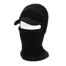 Strikket vinter balaclava lue Svart