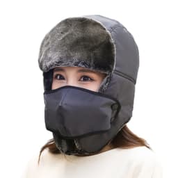 INF Vintertrooperhatt med øreklaff ansiktsmaske Grå