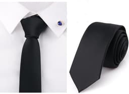 Lite smalt slips for menn Dame Polyester Sort