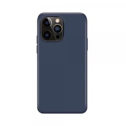 XQISIT iPhone 14 Pro Deksel Silicone Case Lyseblå