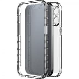 Black Rock iPhone 14 Pro Max Deksel 360° Real Glass Case Svart Klar