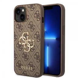 Guess iPhone 14 Deksel Big Metal Logo Brun