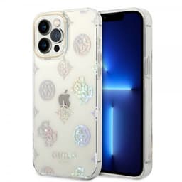 Guess iPhone 14 Pro Max Deksel Peony Glitter Hvit
