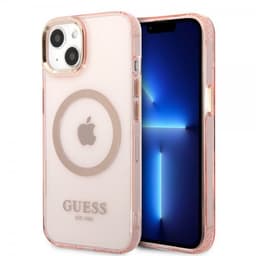Guess iPhone 13 Deksel Translucent MagSafe Rosa