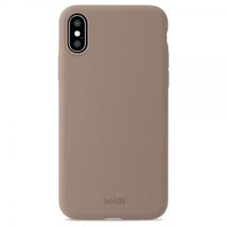 holdit iPhone X/Xs Deksel Silikon Mocha Brown