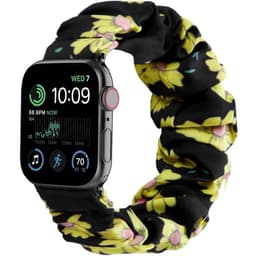 Scrunchie Elastisk armbånd Apple Watch SE 2022 (44mm) - Sunflower