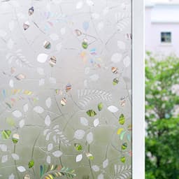 Personvern Window Film 3D Leaves Hvit 200 x 45 cm