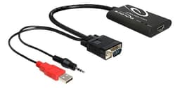 Delock VGA to HDMI Adapter with Audio