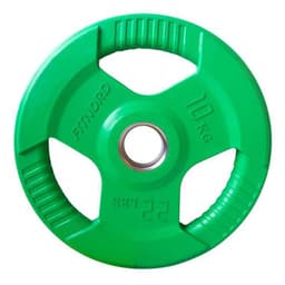 FitNord Weight Plate Tri Grip 50 mm, Styck, Viktskiva Gummerad 10 kg