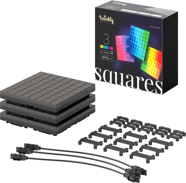 Twinkly RGB LED firkanter TWQ064STW-03-BAD