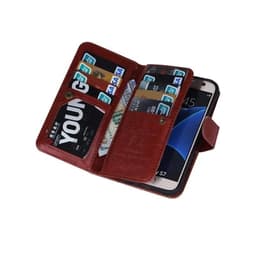 Dobbelflip magnet 2i1 Samsung Galaxy S7 (SM-G930F)  - brun