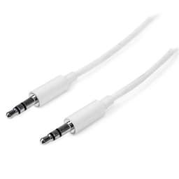 StarTech.com MU3MMMSWH, 3.5mm, Hankjønn, 3.5mm, Hankjønn, 3 m, Hvit