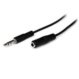 StarTech.com 1m 3.5mm, 3,5mm, Hankoppling, 3,5mm, Honkoppling, 1 m, Svart