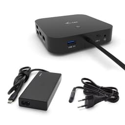 i-tec C31DUALDPDOCKPD65W, Koblet med ledninger (ikke trådløs), USB 3.2 Gen 1 (