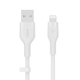 Belkin CAA008BT1MWH, 1 m, USB A, USB C/Lightning, Hvit