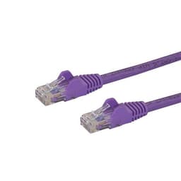 StarTech.com Cat6 Ethernet patchkabel med hakfria RJ45-kontakter - 7 m, lila, 7