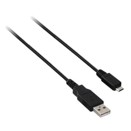 V7 V7E2USB2AMCB-01M, 1 m, USB A, Micro-USB B, USB 2.0, Hane/Hane, Svart