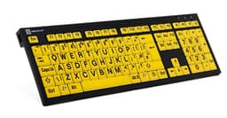 Logickeyboard XLPrint PC NERO Slim Line