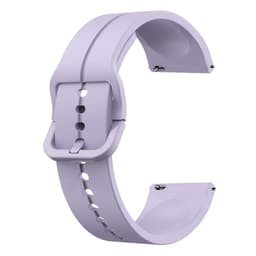 Klokkebånd silikon Lilla 20 mm Samsung Galaxy Watch 4 40 44mm/4 Classic 46 42 mm 2021, Garmin Vivoactive 3 Music/Forerunner 645/245 Music/Venu/Venu Sq, Amazfit GTS/GTR 42mm