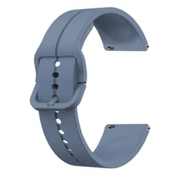 Klokkebånd silikon Blå 20 mm Samsung Galaxy Watch 4 40 44mm/4 Classic 46 42 mm 2021, Garmin Vivoactive 3 Music/Forerunner 645/245 Music/Venu/Venu Sq, Amazfit GTS/GTR 42mm
