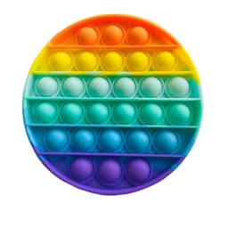 Pop it Fidget Toy runde regnbuefarger