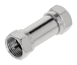 Coaxadapter F F, Han - F, Han Sølv