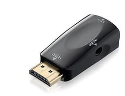 NÖRDIC HDMI HA til VGA Ho Adapter med 3,5 mm Audio 1920x1080p i 60Hz