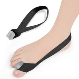 Hallux valgus bunion corrector tåavskiljare Sort S