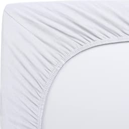 Djup ficka lakan premium bomull Hvit 100x200 cm+25 cm