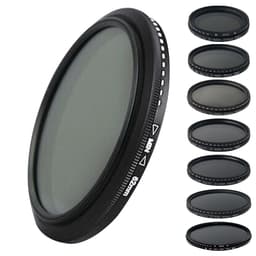4 delar (+1,+2,+4,+10) Makrofiltertillbehör närbildsfilterfiltersats Sort 82 mm