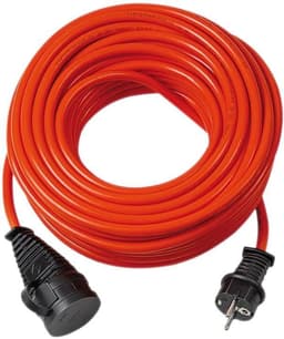 brennenstuhl BREMAXX® utendørs skjøtekabel (20m kabel i rødt, for kortvarig utendørs bruk IP44, kan brukes ned til -35 ºC, olje- og UV-bestandig)