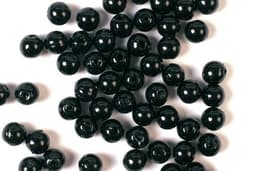 Plastpärlor 3mm 500g, Svart